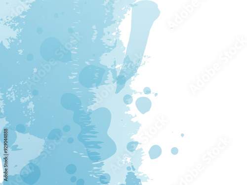 Vector Brush Stroke. Abstract Fluid Splash. Watercolor Textured Background. Isolated Splash on White Backdrop. Sale Banner Brushstroke. Blue and Indigo Gradient Paintbrush.