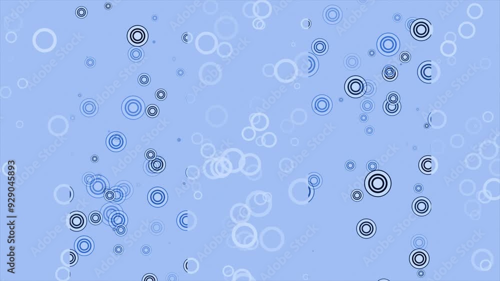 Royal blue color different circular geometrical shapes moving, modern futuristic background Royal blue color different circular geometrical shapes moving, modern futuristic background