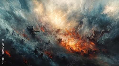 Wallpaper Mural Worms-eye perspective of an ancient battlefield Torontodigital.ca