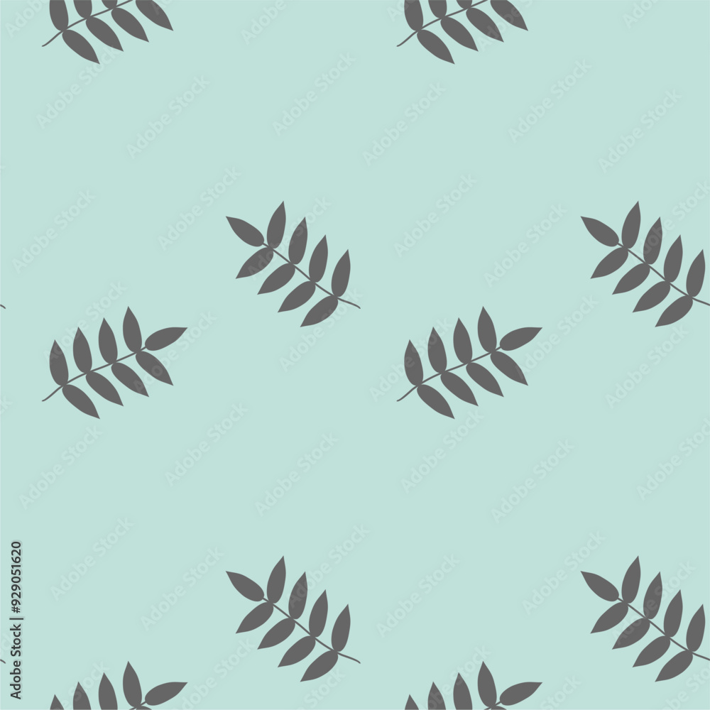 Seamless print pattern wallpaper background with leaves vector illustration botanic nature texture for paper, textile etc Seamless print pattern wallpaper background with leaves vector illustration botanic nature texture for paper, textile etc