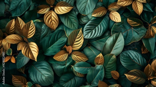 Impressive leaf background images It is a realistic and natural picture.