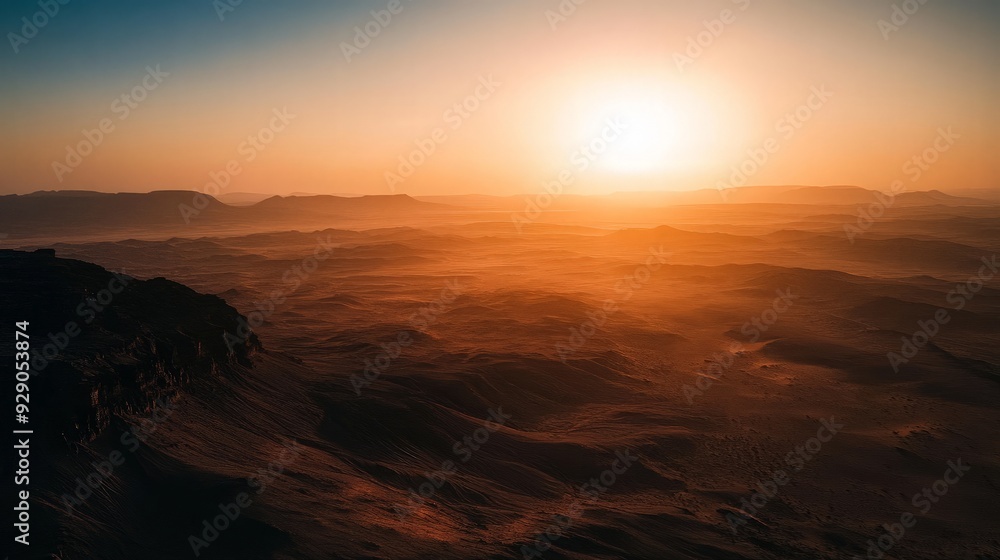 Sunrise over Desert Landscape Sunrise over Desert Landscape