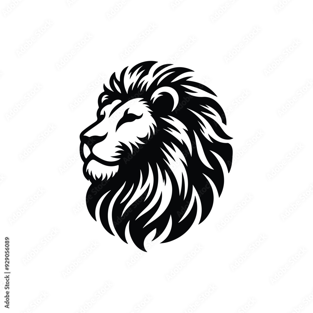 Obraz premium Lion head vector