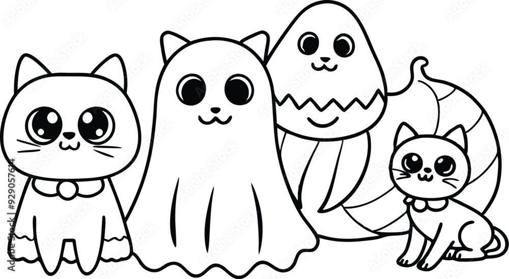 Ghosts with Cat Vector, Cute Halloween Ghosts Vector, Cat Lover Ghost Vector, Halloween Cat Mom Vector, Spooky Season Cats Vector, Cat Person Vector, Spooky Vibe Ghosts with Cat Vector, Cute Halloween Ghosts Vector, Cat Lover Ghost Vector, Halloween Cat Mom Vector, Spooky Season Cats Vector, Cat Person Vector, Spooky Vibe