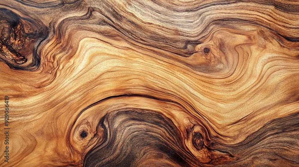 Liquid Amber Wood Texture: Rich, swirling patterns of dark and light brown hues create a mesmerizing wood grain texture, perfect for design projects. Liquid Amber Wood Texture: Rich, swirling patterns of dark and light brown hues create a mesmerizing wood grain texture, perfect for design projects.