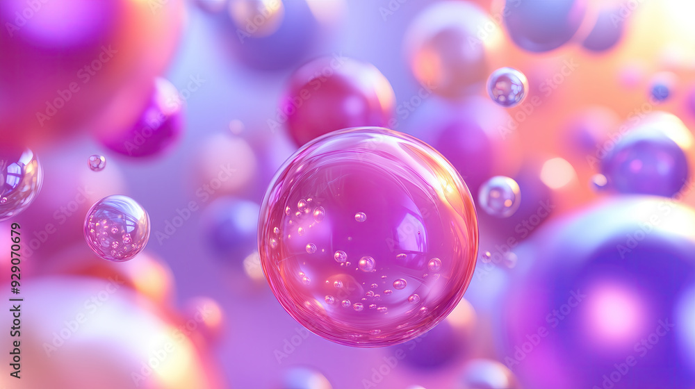 Beautiful bubbles close up on background Beautiful bubbles close up on background