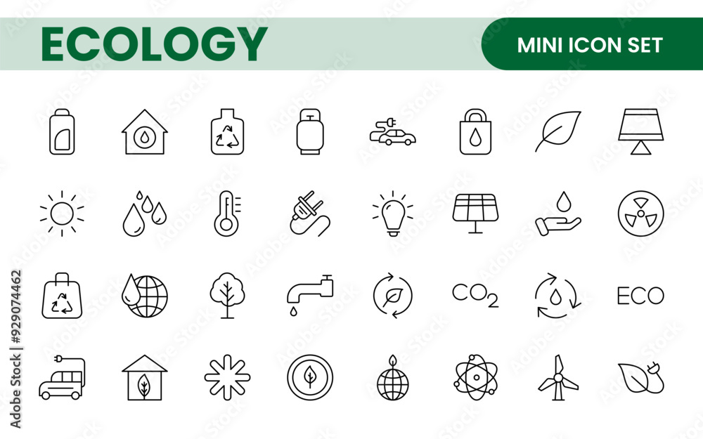 Ecology icon set. Ecofriendly icon, nature icons set. Linear ecology icons. Environmental sustainability simple symbol. Simple Set of Line Icons.Global Warming, Forests, Organic Farming. Ecology icon set. Ecofriendly icon, nature icons set. Linear ecology icons. Environmental sustainability simple symbol. Simple Set of Line Icons.Global Warming, Forests, Organic Farming.