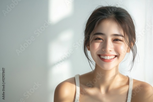 Beautiful young Asian woman smiling and happy created with Generative AI Free Download Beautiful young Asian woman smiling and happy created with Generative AI - GFXLoad