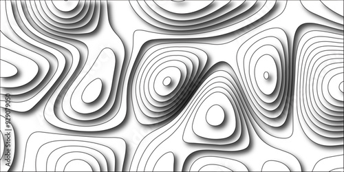 Abstract papercut and multi layer cutout geometric pattern on vector, Abstract soft white background with waves, textured Papercut. 3D origami style design. Abstract background with waves.