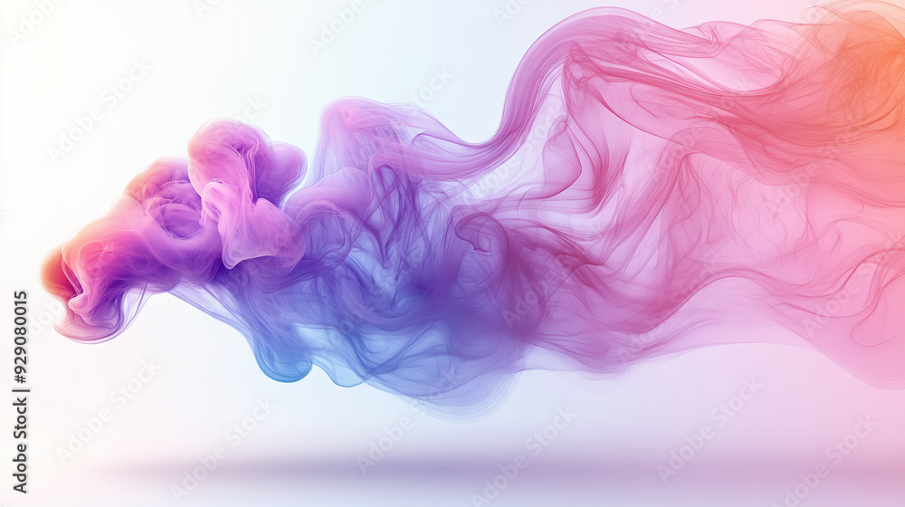 Pink and purple gradient smoke in a soft flow Pink and purple gradient smoke in a soft flow