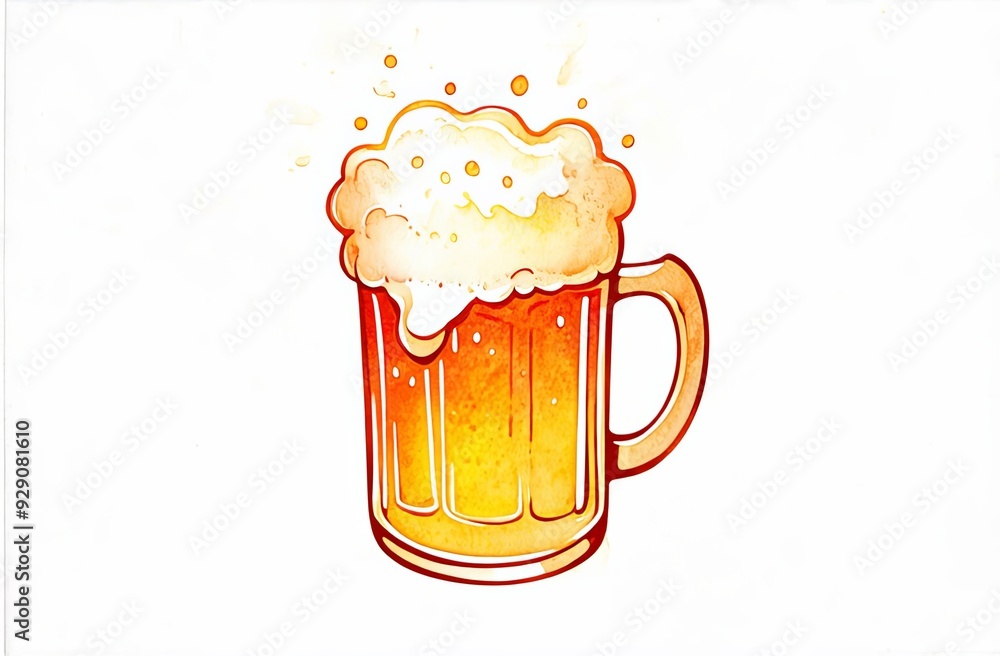 a beer mug on a white background. The logo of the beer, bar, pub. beer mug icon a beer mug on a white background. The logo of the beer, bar, pub. beer mug icon