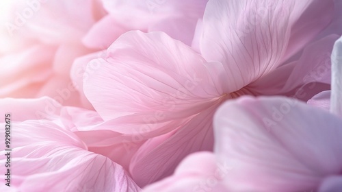 Delicate Pink Petals:  A close-up, abstract view of soft pink petals, bathed in a warm, ethereal light. The delicate texture and gentle curves create a sense of peace and tranquility.  