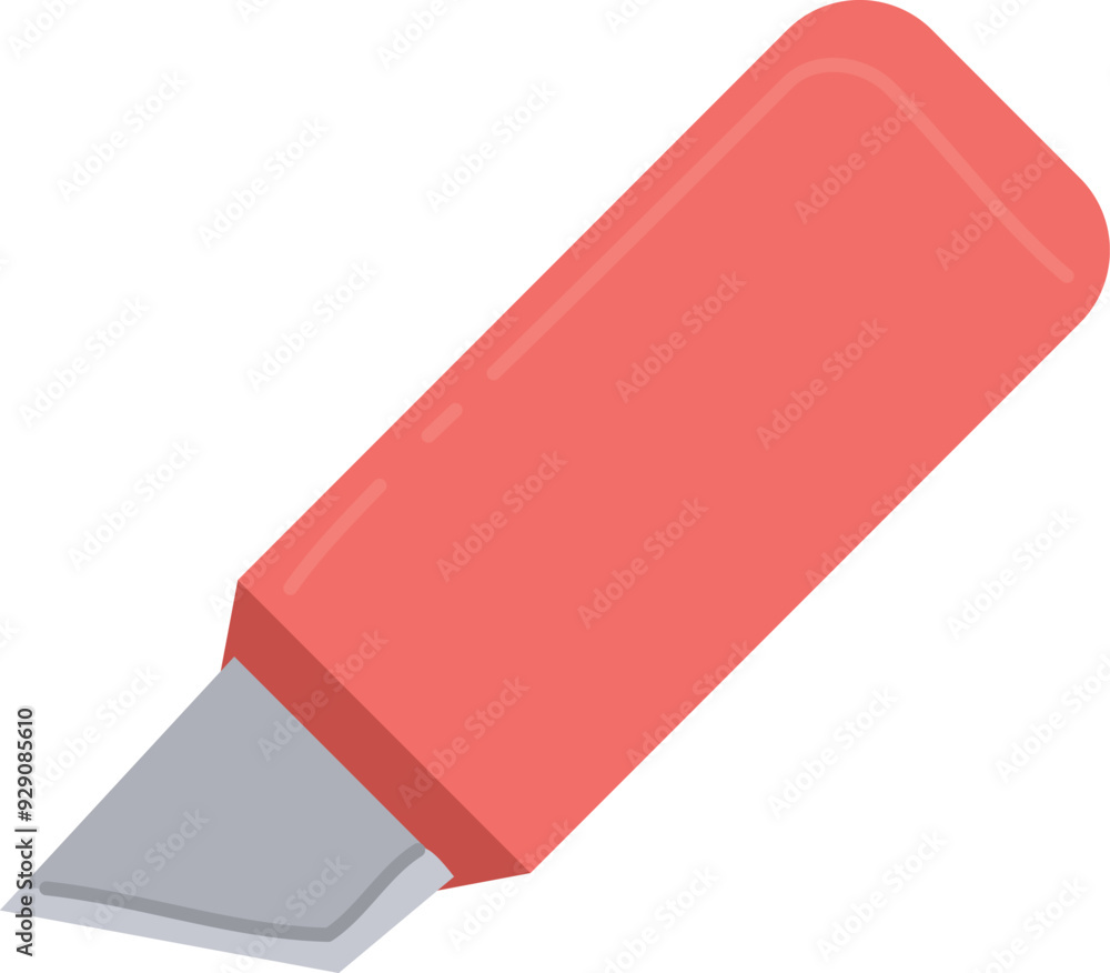 Paper knife color icon. Craft cutting tool Paper knife color icon. Craft cutting tool