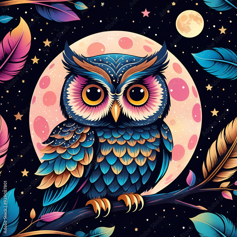 Obraz premium owl in the night