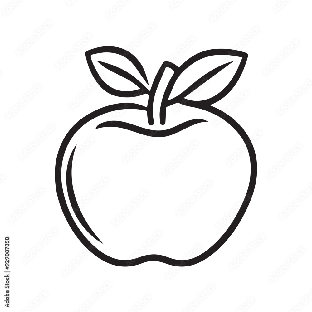 Apple food black icon. nature organic fresh healthy design. Apple food black icon. nature organic fresh healthy design.