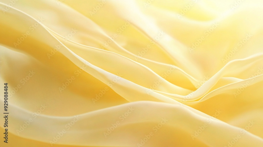 A close-up shot of a buttery soft golden fabric draped in elegant folds, capturing the subtle texture and luxurious feel of this luxurious material. A close-up shot of a buttery soft golden fabric draped in elegant folds, capturing the subtle texture and luxurious feel of this luxurious material.