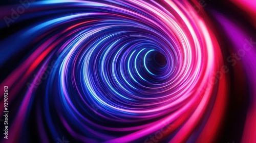 Abstract Neon Vortex