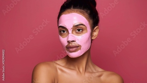 Cosmetic procedures, cosmetic clay mask. Cosmetology