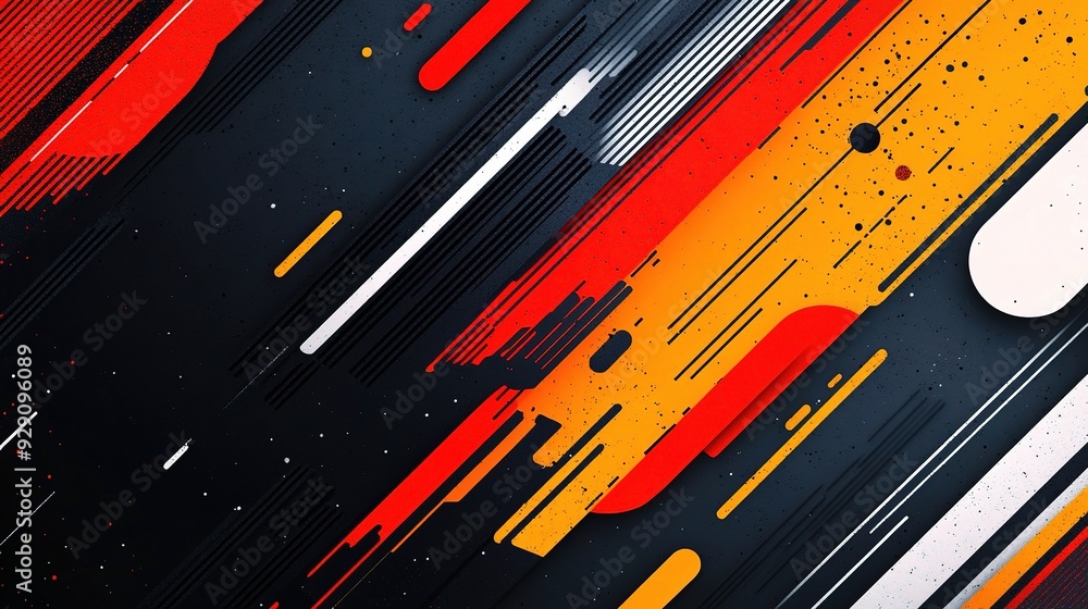 Dynamic Diagonal: A high-energy abstract background of vibrant red, orange, and white streaks against a textured black backdrop. Dynamic Diagonal: A high-energy abstract background of vibrant red, orange, and white streaks against a textured black backdrop.