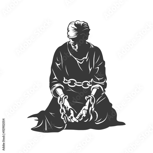 Chained Figure in Seated Position