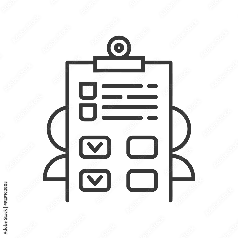 Clipboard with checkboxes and text field Clipboard with checkboxes and text field