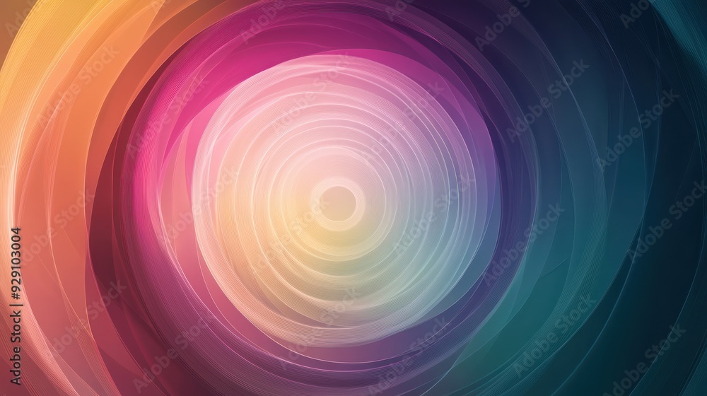 Abstract Circular Design with Colorful Gradient Abstract Circular Design with Colorful Gradient