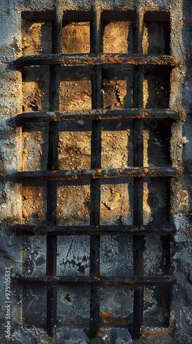 Rusted Metal Grate Texture: Industrial Design Background