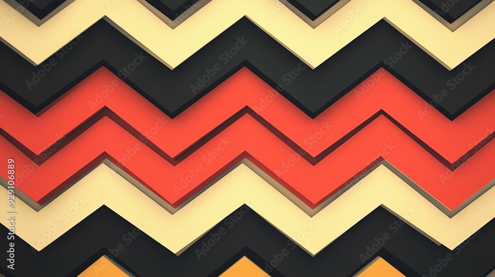 Retro Zigzag: A bold and colorful geometric pattern with a distinctly vintage vibe. Retro Zigzag: A bold and colorful geometric pattern with a distinctly vintage vibe.