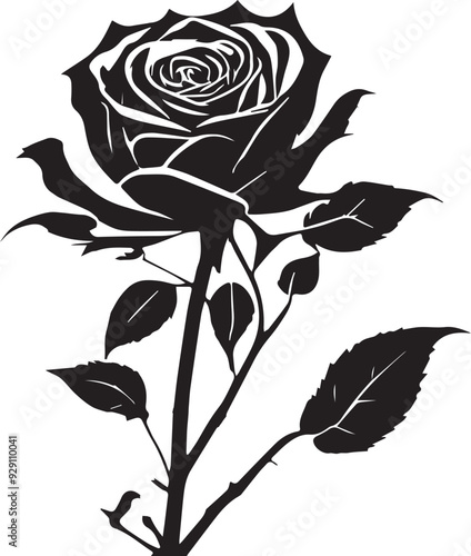 Black Rose Silhouette