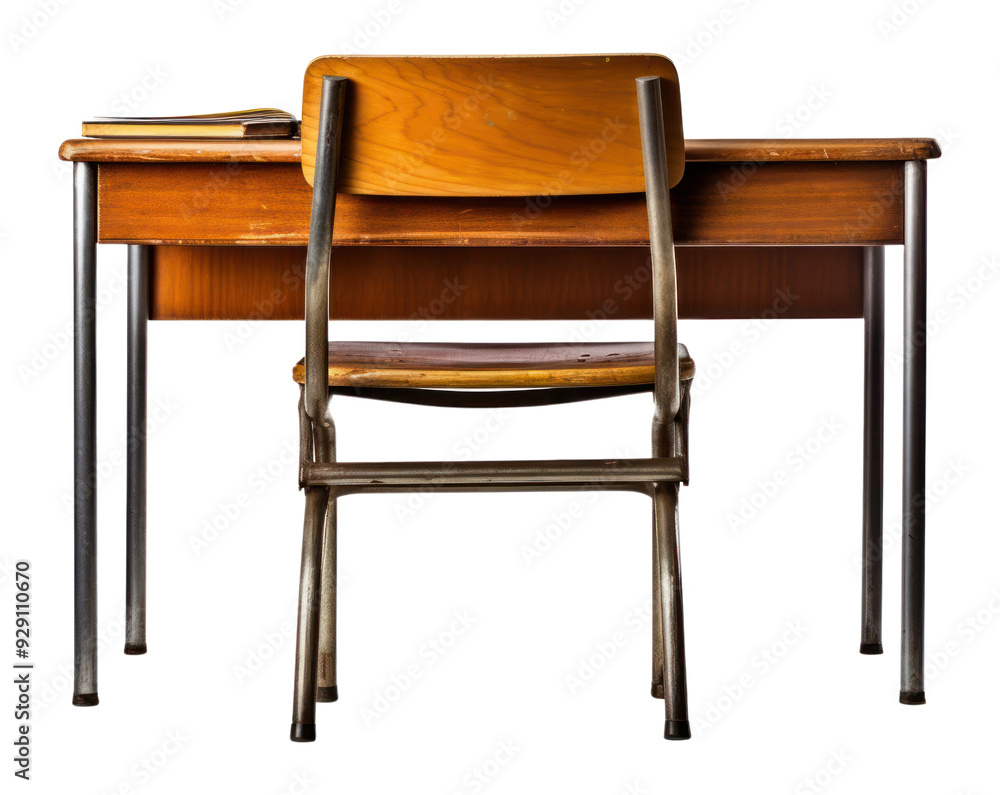 Fototapeta premium PNG Classroom desk furniture chair.
