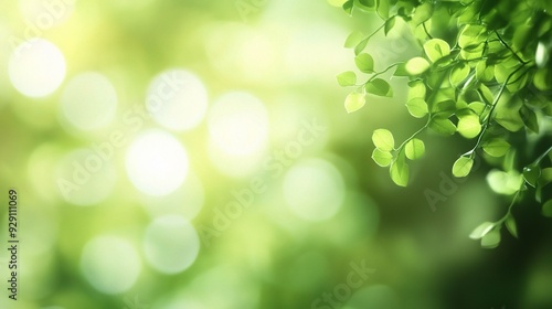 blurred green background with soft, diffused hues and gentle transitions, copy space photo