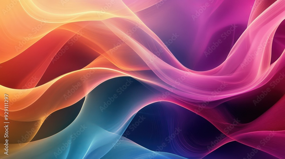 Abstract Colorful Waves Background Abstract Colorful Waves Background