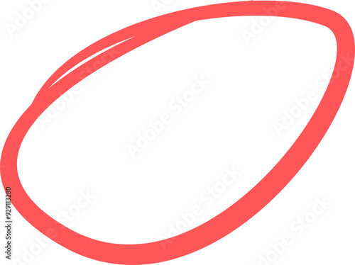 Free Download Red Circle Line Pencil - GFXLoad