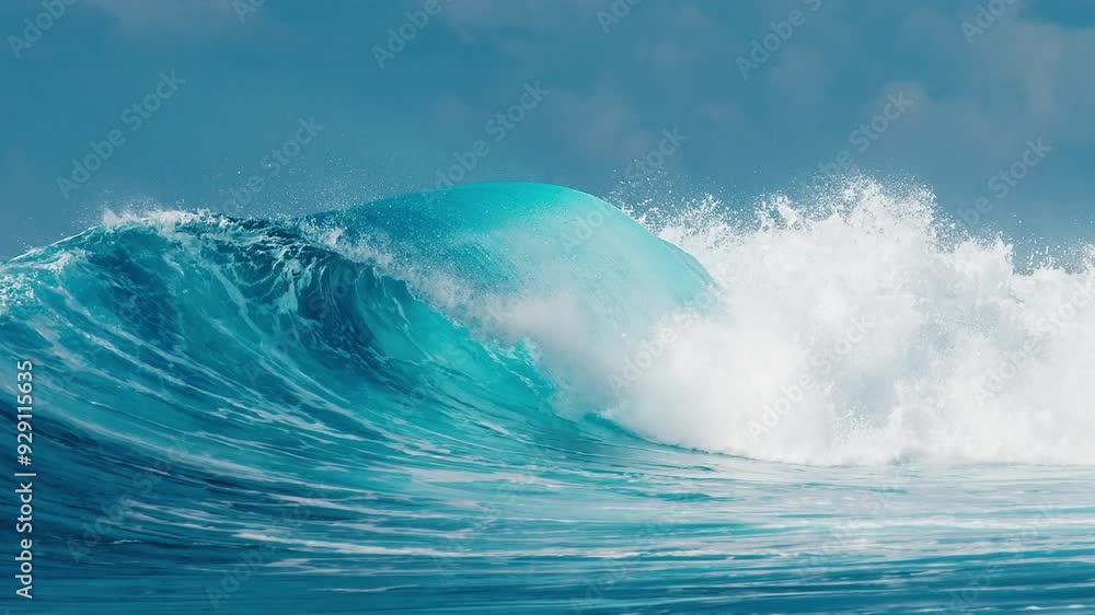 Ocean wave breaks in the Maldives Ocean wave breaks in the Maldives