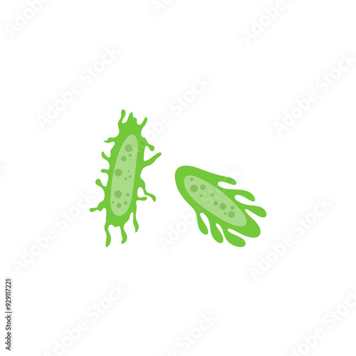 zooplankton sea microorganisms, cartoon vector icon isolated on white background