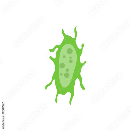 zooplankton sea microorganisms, cartoon vector icon isolated on white background