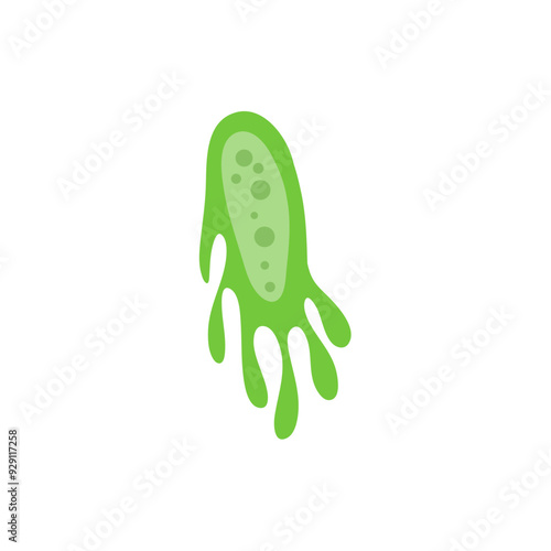 zooplankton sea microorganisms, cartoon vector icon isolated on white background