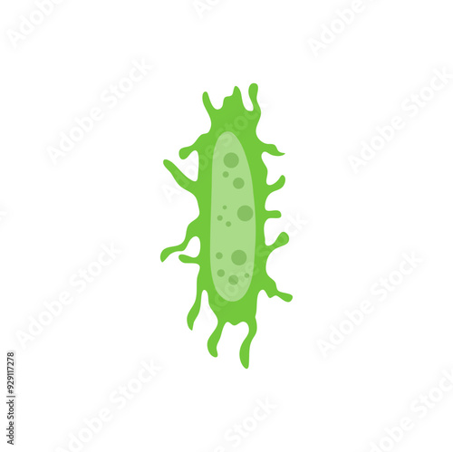 zooplankton sea microorganisms, cartoon vector icon isolated on white background