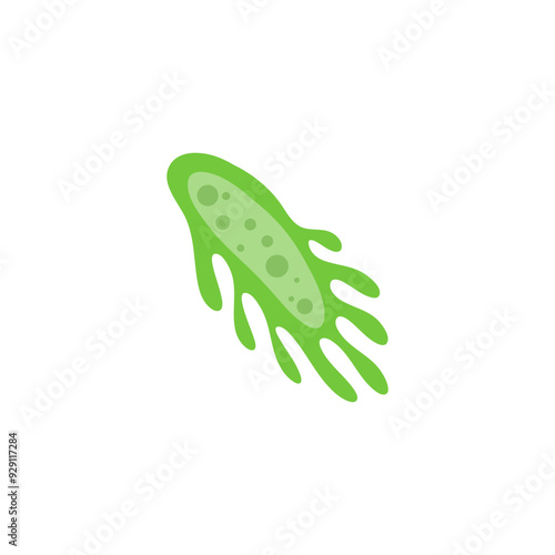 zooplankton sea microorganisms, cartoon vector icon isolated on white background
