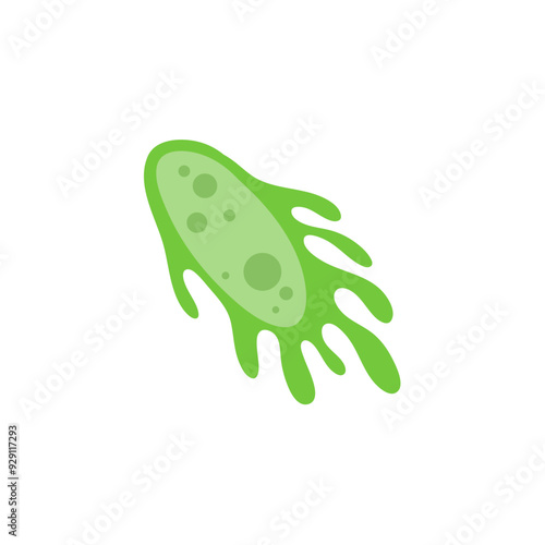 zooplankton sea microorganisms, cartoon vector icon isolated on white background