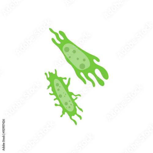 zooplankton sea microorganisms, cartoon vector icon isolated on white background