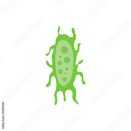 zooplankton sea microorganisms, cartoon vector icon isolated on white background