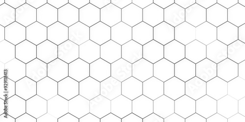 honeycomb white Background ,light and shadow, 3d Hexagonal structure futuristic white background and Embossed Hexagon ,