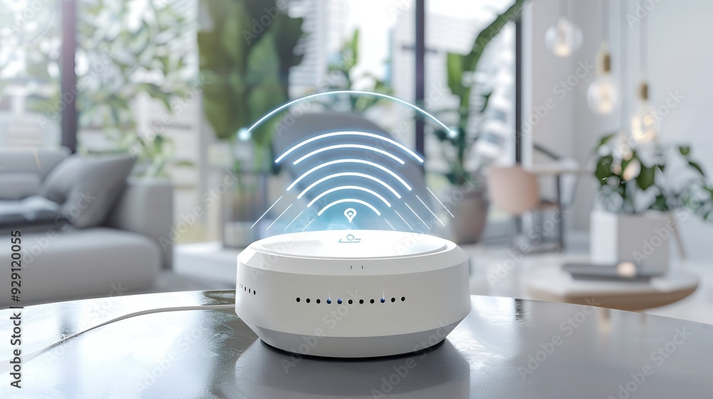 Smart wireless wifi connection technology, network communication concept. Smart wireless wifi connection technology, network communication concept.