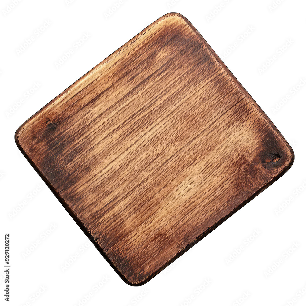 Fototapeta premium A wooden square with a grainy texture