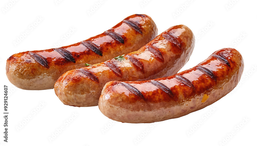 Grilled sausages with a golden-brown crust, perfect for barbecues and gatherings. Delicious and appetizing meat snack. Grilled sausages with a golden-brown crust, perfect for barbecues and gatherings. Delicious and appetizing meat snack.