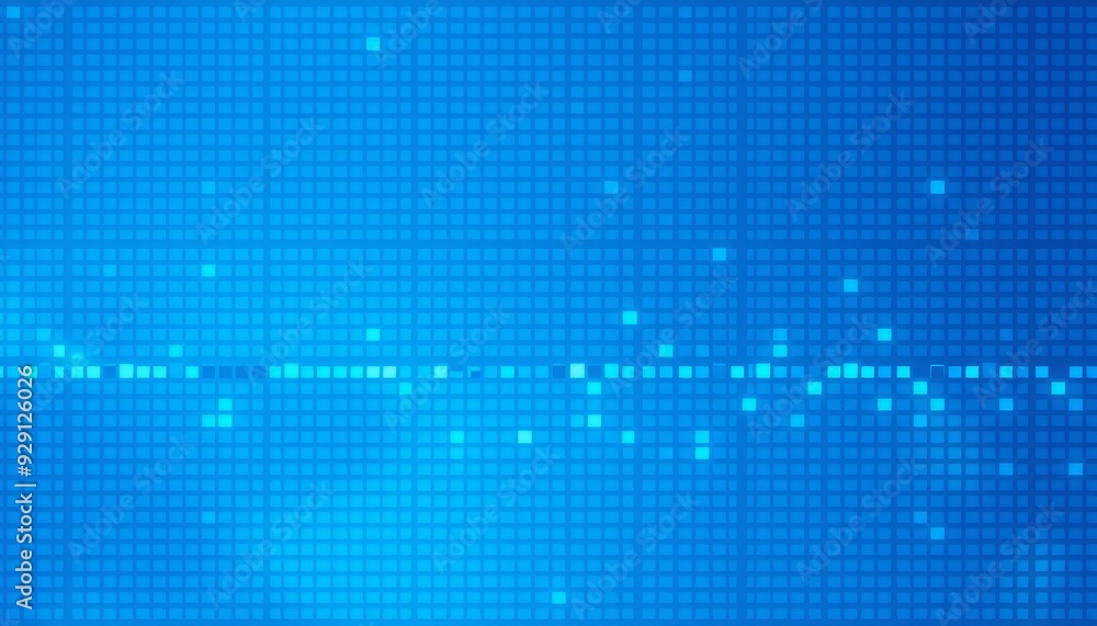 Abstract blue pixel grid with varying shades of blue forming a precise and intricate digital background for a high-tech look Abstract blue pixel grid with varying shades of blue forming a precise and intricate digital background for a high-tech look