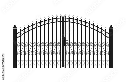 Gate Silhouette Vector