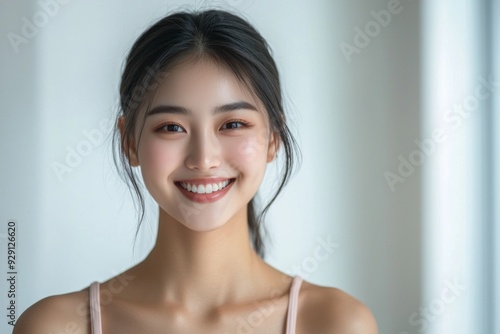 Beautiful young Asian woman smiling and happy created with Generative AI Free Download Beautiful young Asian woman smiling and happy created with Generative AI - GFXLoad