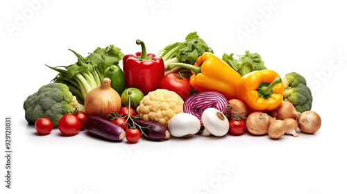 Heat - tolerant Vegetables Vegetable, isolated on white background Generative AI